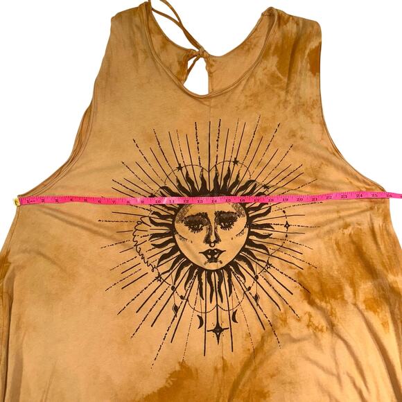 Open Hands by Kantha Bae Hippie Golden Yellow Tie Dye Dream Jumpsuit Free Size - Picture 11 of 15